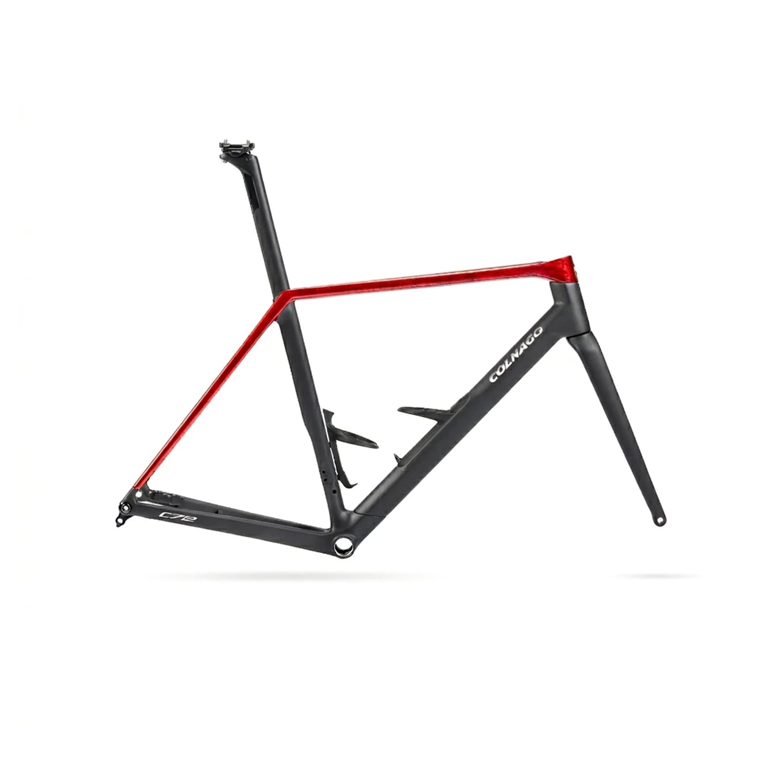 黑／紅 塗裝的 Colnago C72 車架組